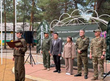 200 курсантов принимают участие во второй смене «Время юных героев» Центра «ВОИН» в Якутске