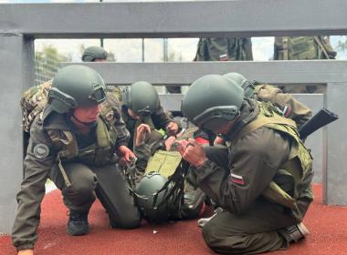 Прошло итоговое испытание курсантов второй смены «Время юных героев» в свердловском филиале.